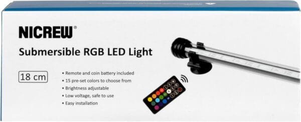 NICREW Luz Sumergible con Remoto Control y LED de Espectro Completo para Acuario, Luz Plantado Subacuática para Tanque con Pez, Lámpara Impermeable para Acuario, 2W - Image 11