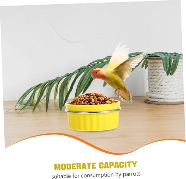 Yardwe Tazón De Comida para Loros Comedero para Periquitos Comederos para Jaulas De Pájaros Platos para Pájaros para Jaula Tazón De Alimentación para Pájaros Tazones De Comida para - Image 7