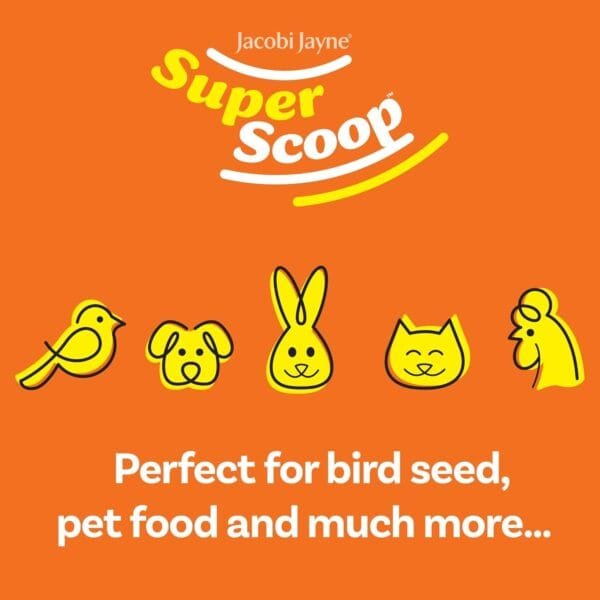 Jacobi Jayne® SuperScoop™ - Cuchara para Semillas de pájaros, Recoge, Lleva y vierte sin derrames, llenar Tus comederos de pájaros con Comida para pájaros, también es una Gran Cuchara de - Image 5