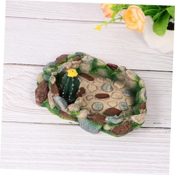 Yardwe 3 Piezas Plato para Beber Bebedero Reptiles Tortuga Tanque de Reptiles Plato de Agua de Lagarto Accesorios para Tanques Gecko Suelo de Reptil tazón de Reptil tazón de Comida - Image 8