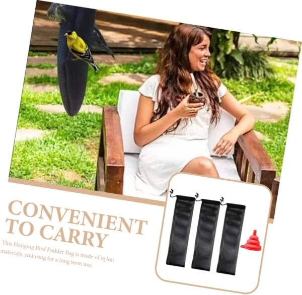 YARNOW 15 Piezas Bolsa Colgante para Comedero De Pájaros Comederos para Pájaros con Cámara para Exteriores Bolsas De Red para Jardín Comida De Pajaro Falta Comida Accesorios Nailon - Image 3