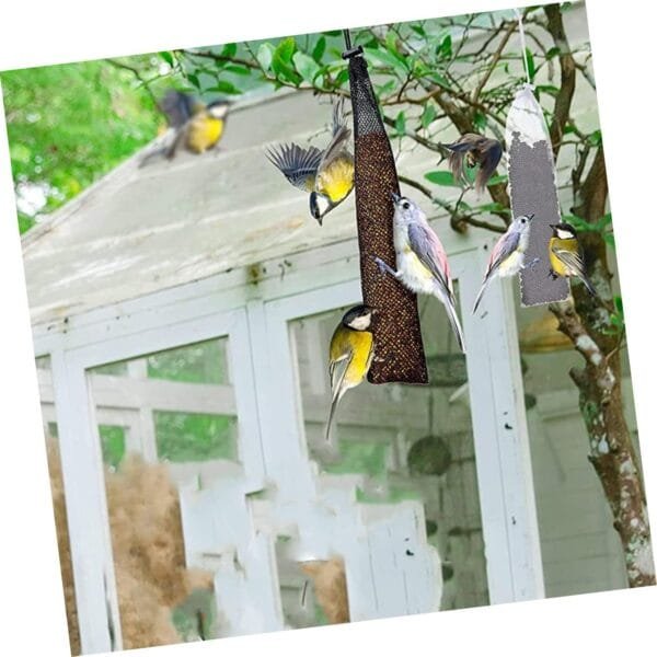 YARNOW 9 Piezas Bolsa Colgante para Comedero De Pájaros Comedero De Maní para Pájaros Comida De Pinzones Comederos para Pájaros para Exterior Sacos De Bolso Nailon Comida De Pajaro - Image 5