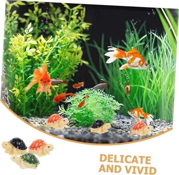 Yardwe 150 Uds Paisajismo del Tanque De Peces Decoración Juguetes Tortuga Océano Decoración Mar Decoración Micro Paisaje Decoraciones Resina - Image 3