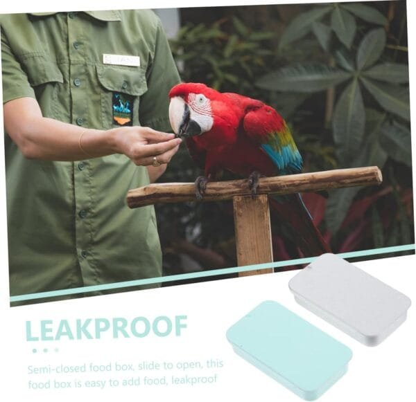 Yardwe 2 Piezas comedero para Loros comedero para pájaros comederos para pájaros de árboles comedero pajaros Bird Feeder Juguete Caja de Comida de Metal contenedor de Comida para pájaros - Image 2