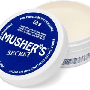 Musher's Secret Crema Almohadillas Perros - Bálsamo para Patas de Perro 100% Natural, Protección con Cera de Abeja y Vitamina E, Paw Balm para Superficies Calientes, Hielo y Terrenos Ásperos. 60g