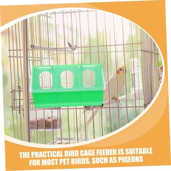 Yardwe 2 Comederos para Palomas Jaula para Pájaros Práctico Comedero para Pájaros Cuenco De Comida para Pájaros Comedero Colgante para Pájaros Contenedor De Comida para Pájaros - Image 9