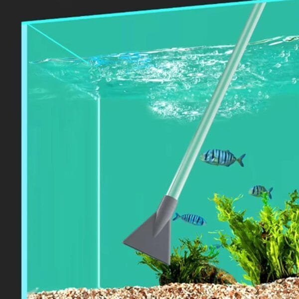 Wilsonzin Cambio de Agua del Tanque de Peces,Limpiador Grava De Pecera,Bombas De Sifón con Filtros De Grava para acuarios Limpiador de acuarios Viene con Dos Puntas de Repuesto - Image 7
