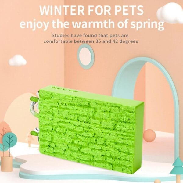 Fowybe Percha para pájaros con calefacción - Calentador termostático para 5 W para Jaula,Percha termostática Resistente a mordeduras para pájaros, Accesorios Jaula para Loros, hámster - Image 2