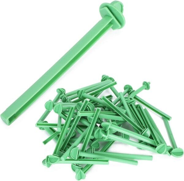 Kuuleyn 50 Perchas para jaulas de pájaros pequeñas, Soporte de plástico, Jaula para pájaros, Perchas para pájaros, pinzón Canario, Periquito, Jaula, Accesorio para Jaula de Barra - Image 9