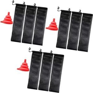 YARNOW 9 Piezas Bolsa Colgante para Comedero De Pájaros Comedero De Maní para Pájaros Comida De Pinzones Comederos para Pájaros para Exterior Sacos De Bolso Nailon Comida De Pajaro