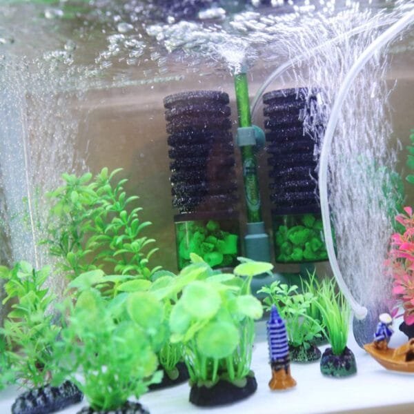 Huijukon Filtros de esponja con 2 cámaras biológicas para peceras de acuario, tanques de hasta 35l a 190 litros - Image 7