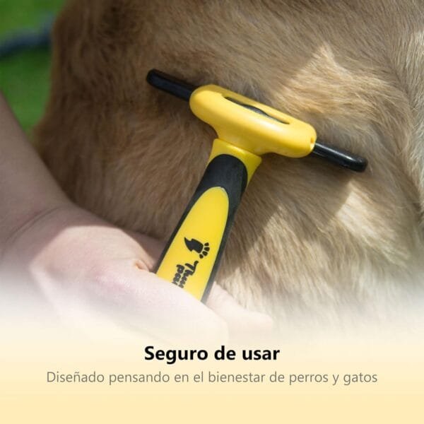 Thunderpaws Peine Profesional para Mascotas, Herramienta de Cuidado para Perros, D-Shedz para Razas de Perros, Gatos con Pelo Corto o Largo, Pequeño, Mediano y Grande (Verde) - Image 6