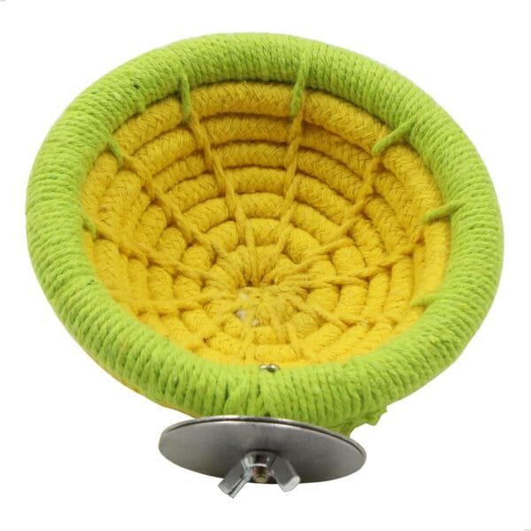 Nidos Para PáJaros Nido Periquitos - Cuerda AlgodóN Hecha A Mano CríA Loros Jaulas Juguete CacatúA Tejida Accesorios Periquito PinzóN Canario Y Pajarita PequeñA Jaula De Loro, Amarillo 1 Pieza - Image 4
