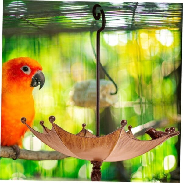 Yardwe Comedero para Pájaros Práctico Alimentador De Ofertas Comederos para Pájaros para Colgar Aire Libre Contenedor De Comida para Pájaros Comedero para Loros Coffee Planchar - Image 8