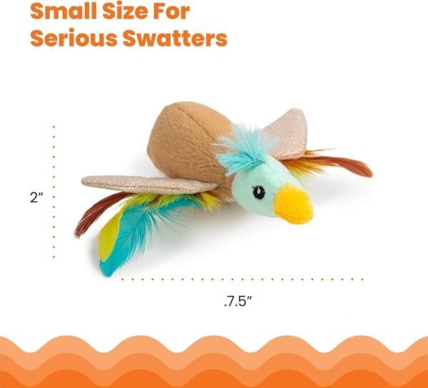 Catstages Flapperz Duck Plush Juguete Interactivo para Gatos con Hierba gatera - Image 3