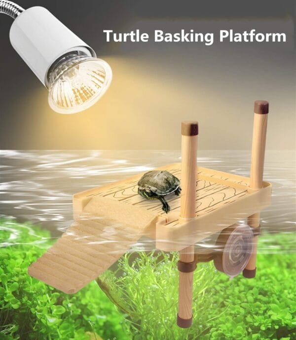RoseFlower Plataforma Flotante para Reptiles, Tortugas Basking Plataforma con Ventosas para Acuario, Terraza Flotante de Tortugas con Escalera, para Reptiles y Anfibios Tomar el Sol Descansar #S - Image 4
