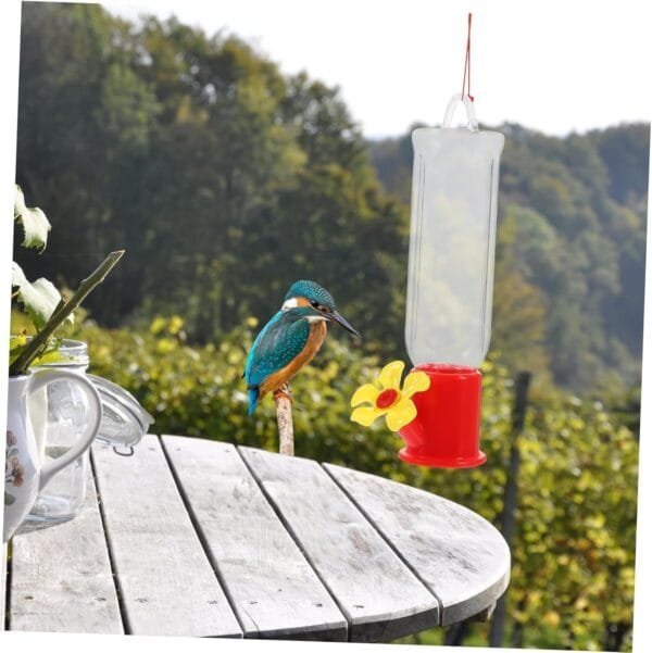 BESPORTBLE 4 Piezas Alimentador De Pinzones Contenedor De Comida para Pájaros Comedero para Pájaros Comederos para Pájaros Colgantes para Exteriores El Plastico Decorar Estanco - Image 9