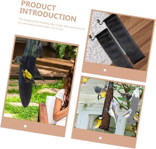 YARNOW 15 Piezas Bolsa Colgante para Comedero De Pájaros Comederos para Pájaros con Cámara para Exteriores Bolsas De Red para Jardín Comida De Pajaro Falta Comida Accesorios Nailon - Image 9