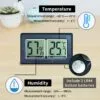 Oiakz Terrarios para reptiles, con higrómetro de temperatura, caja de cría de reptiles acrílicos de tamaño grande, tanque de jaula de terrario para pequeños reptiles insectos oficina en casa, 15.7 x - Image 6
