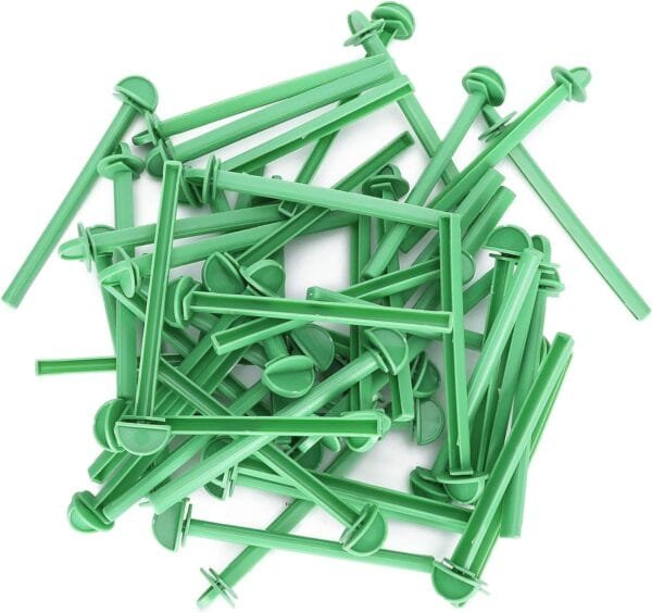 Kuuleyn 50 Perchas para jaulas de pájaros pequeñas, Soporte de plástico, Jaula para pájaros, Perchas para pájaros, pinzón Canario, Periquito, Jaula, Accesorio para Jaula de Barra