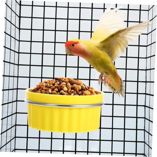 Yardwe Tazón De Comida para Loros Comedero para Periquitos Comederos para Jaulas De Pájaros Platos para Pájaros para Jaula Tazón De Alimentación para Pájaros Tazones De Comida para - Image 4