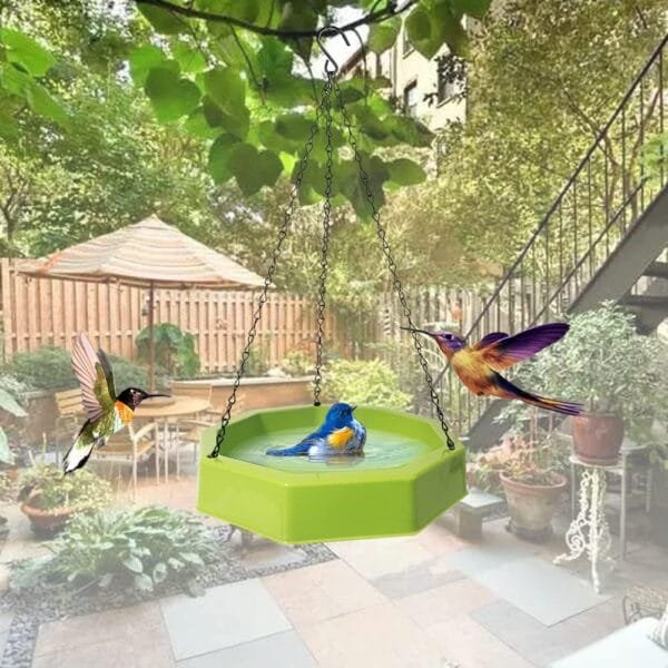 Bañera para Pajaros Jardin,Bebedero Pajaros Exterior Colgar,Comedero Pajaros Exterior,Pajaros Decorativos De Jardín,con 6 Bebederos Automáticos para Pájaros,Agapornis,bañera para Pajaros Canarios - Image 4