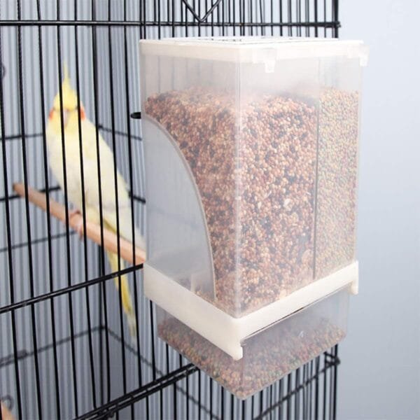 Comedero Automático para Pájaros Transparente Estación de Alimentación para Pájaros Se Puede Colgar 16 x 10 x 9,5 cm Gran Capacidad Puede Almacenar Alimentos Durante Unos 15 días. - Image 6