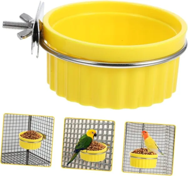 Yardwe Tazón De Comida para Loros Comedero para Periquitos Comederos para Jaulas De Pájaros Platos para Pájaros para Jaula Tazón De Alimentación para Pájaros Tazones De Comida para - Image 9