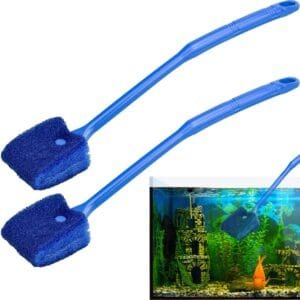 TDDL 2PCS Cepillo de Esponja para Limpieza de Pecera de Acuario 40cm Cepillo de Limpieza para Algas de Acuario Herramientas de Limpieza de Pecera