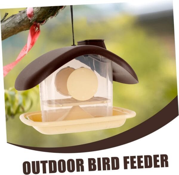 Yardwe 5 Piezas Comedero para Pájaros Aire Libre Titular De Comida para Pájaros Aire Libre Comedero Colgante para Loros Comedero para Pájaros Balcón Jaula para Pájaros El Plastico - Image 8