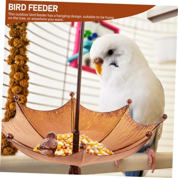 Yardwe Comedero para Pájaros Práctico Alimentador De Ofertas Comederos para Pájaros para Colgar Aire Libre Contenedor De Comida para Pájaros Comedero para Loros Coffee Planchar - Image 7