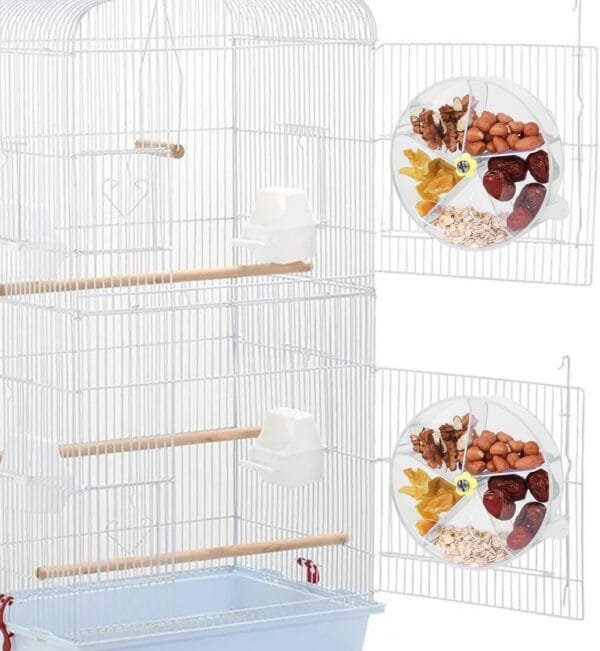 momgyaamz Juguetes Loros, Pájaros Juguete Acrílico, Juguetes Agapornis Giratorio, Bird Feeder, Masticar Juguetes Colgante, Pajaros Juguetes Intelectuales, Jaula Accesorios Transparente - Image 8
