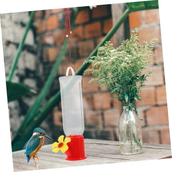 BESPORTBLE 4 Piezas Alimentador De Jaula De Pájaros Comederos De Plástico para Pájaros Comederos Creativos para Pájaros Bebedero para Pájaros Exterior El Plastico Tazón De Comida para Pájaros - Image 7