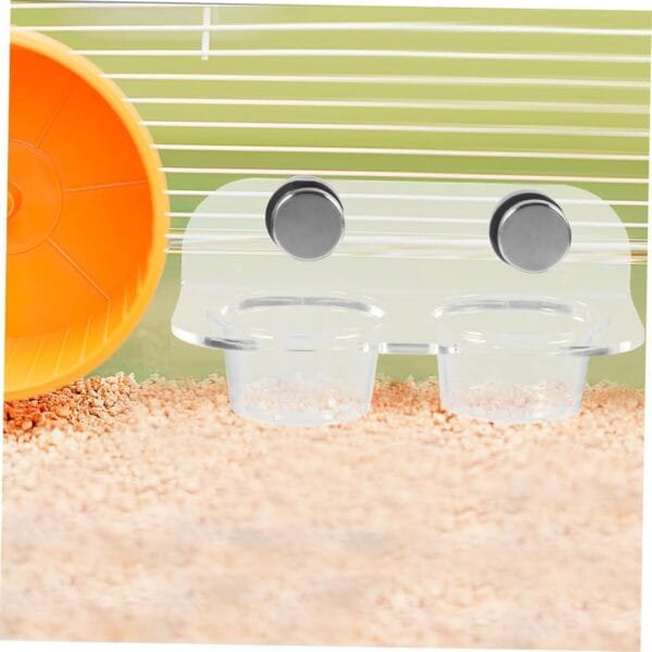 YARNOW 1 Juego Alimentador de Agua magnético Tazas de alimentación Gecko Tortuga Gusano Alimentador de Reptiles Bebedero para Reptiles tazones de Comida de Gecko tazón de Agua el plastico - Image 9