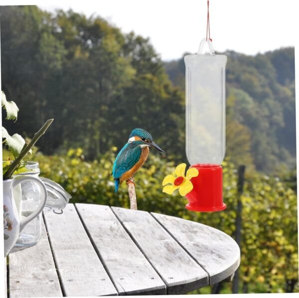 BESPORTBLE 4 Piezas Alimentador De Jaula De Pájaros Comederos De Plástico para Pájaros Comederos Creativos para Pájaros Bebedero para Pájaros Exterior El Plastico Tazón De Comida para Pájaros - Image 2