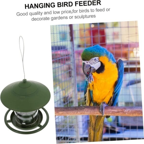 BESPORTBLE Comedero para Jaula De Pájaros Comedero para Pájaros Colgante Caja De Comida para Pájaros De Plástico para Exteriores 1 Unidad Squirrel Feeder - Image 3
