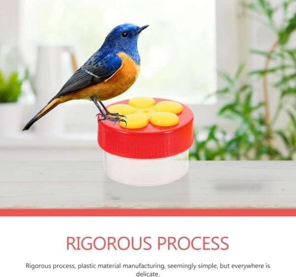 YARNOW 2 Juegos De Comederos para Pájaros para Exteriores Comida para Pájaros Contenedor Transparente para Exteriores Dispensador De Comedero Decorativo para Pájaros Contenedor - Image 8