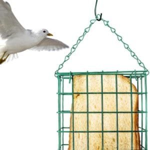 HMLTD sebo para pájaros - Contenedor Comida Tit para Colgar al Aire Libre | Capacidad para un Pan, Dispositivo alimentación a Prueba Herrumbre Fácil Usar y Muy Adaptable