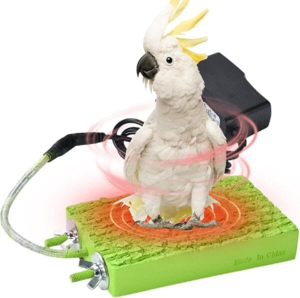 Fowybe Percha para pájaros con calefacción - Calentador termostático para 5 W para Jaula,Percha termostática Resistente a mordeduras para pájaros, Accesorios Jaula para Loros, hámster - Image 8