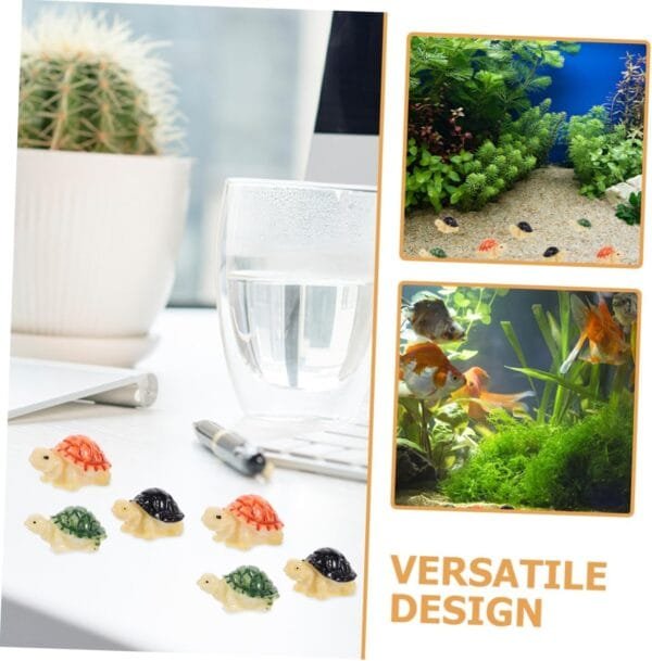 Yardwe 150 Uds Paisajismo del Tanque De Peces Decoración Juguetes Tortuga Océano Decoración Mar Decoración Micro Paisaje Decoraciones Resina - Image 6