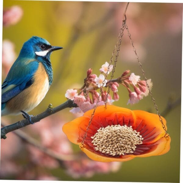 YARNOW comedero para pájaros comedero para Loros Dispositivo de alimentación de pájaros Bandeja de Comida alimentador de jardín comederos para pájaros Alimentar Decorar Comida de Pajaro - Image 7
