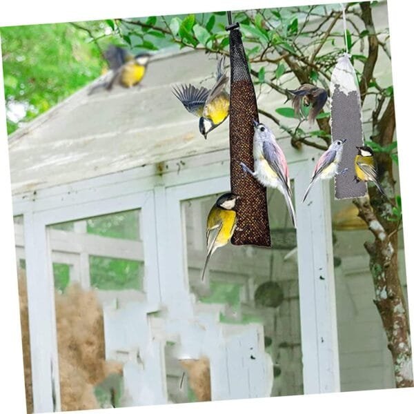 YARNOW 15 Piezas Bolsa Colgante para Comedero De Pájaros Comederos para Pájaros con Cámara para Exteriores Bolsas De Red para Jardín Comida De Pajaro Falta Comida Accesorios Nailon - Image 6