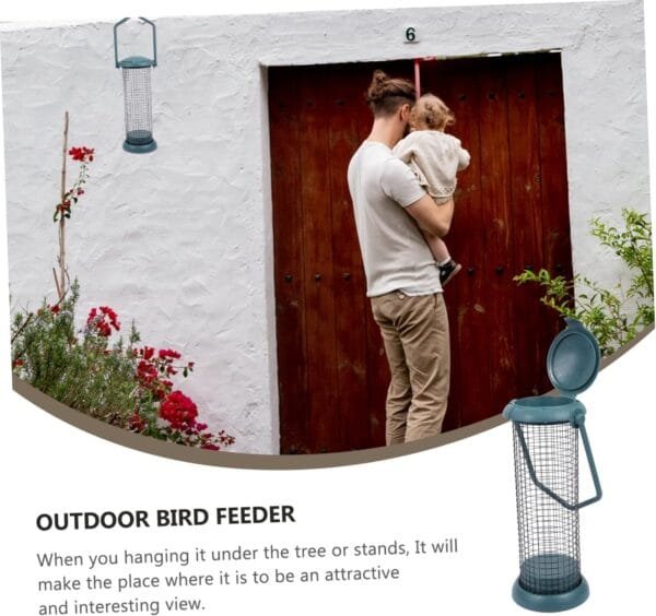 YARNOW 3 Piezas Comedero para Pájaros Al Aire Contenedor De Comida para Pájaros Comedero para Pinzones Bandeja De Pájaros Pájaro Colgante Cacahuetes El Plastico Girasol El Pájaro - Image 2