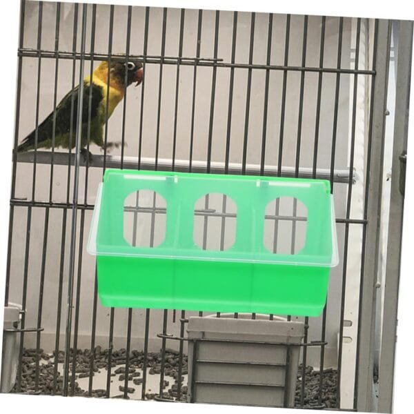 Yardwe 2 Comederos para Palomas Jaula para Pájaros Práctico Comedero para Pájaros Cuenco De Comida para Pájaros Comedero Colgante para Pájaros Contenedor De Comida para Pájaros - Image 3