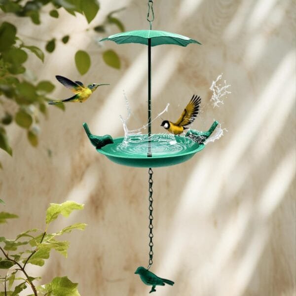 Comederos para pájaros para exteriores, comedero de colibrí, cuenco de comida para pájaros, decoración de jardín, cuenco de hierro para pájaros, comederos para pájaros silvestres, baños para pájaros - Image 6