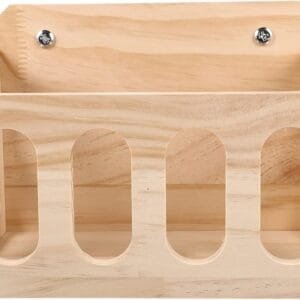 Comedero de heno para conejo, alimentador de heno de madera, conejito contenedor alimentador de madera para conejo, conejito comedor heno conejillo de indias chinchilla hámster alimentador