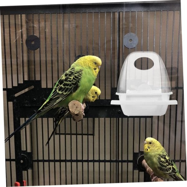 YARNOW 2 Cajas De Comida para Pájaros Comederos Y Bebederos para Jaulas De Pájaros Dispensador De Pájaros Alimentador Colgante para Loros Cuenco De Comida para Loros Tazas para - Image 7