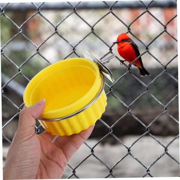 Yardwe Tazón De Comida para Loros Comedero para Periquitos Comederos para Jaulas De Pájaros Platos para Pájaros para Jaula Tazón De Alimentación para Pájaros Tazones De Comida para - Image 5