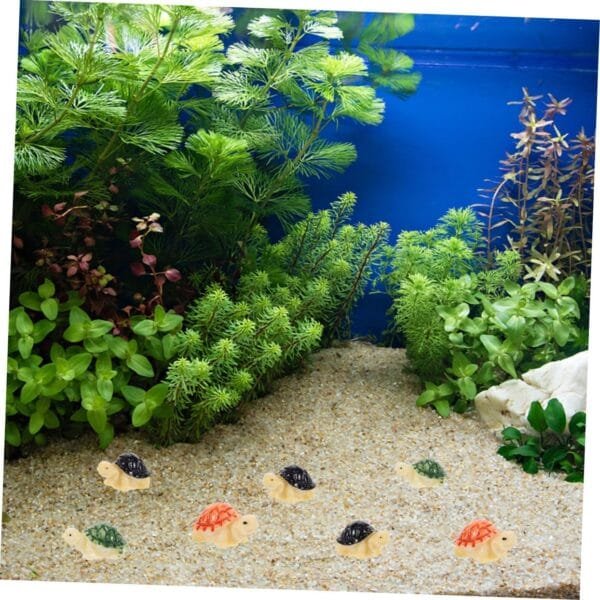 Yardwe 150 Uds Paisajismo del Tanque De Peces Decoración Juguetes Tortuga Océano Decoración Mar Decoración Micro Paisaje Decoraciones Resina - Image 7