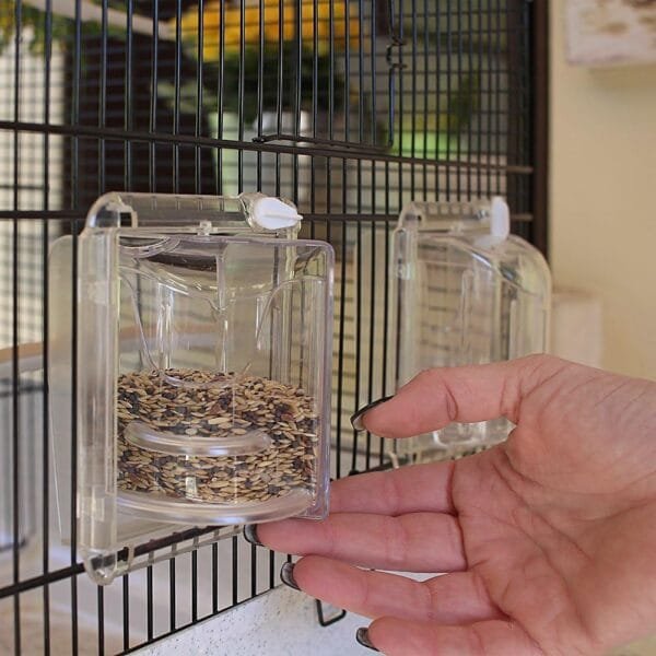 Ferplast Jaula para Canarios y Pájaros Exóticos CANTO, Jaula de cría con Separador y Accesorios - Image 6